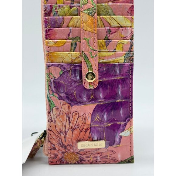 BRAHMIN Melbourne leather women's cardcase cardholder - Perennial / Multicolor - Picture 2 of 6